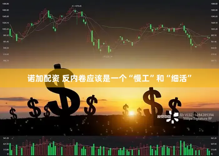 诺加配资 反内卷应该是一个“慢工”和“细活”